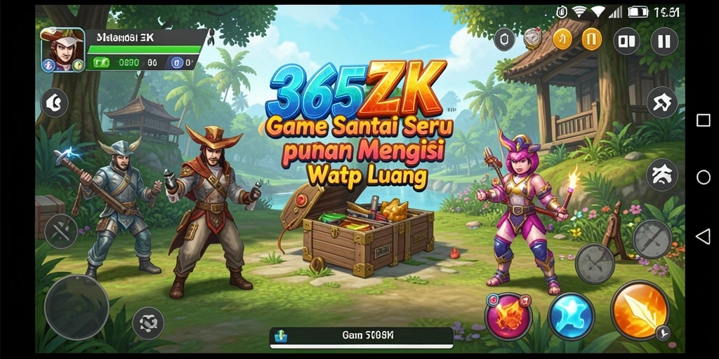 Tampilan gameplay seru dalam 365ZK dengan grafik menarik.