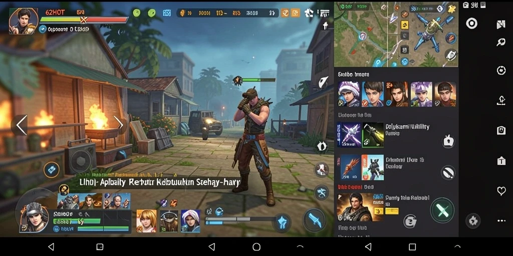 Tampilan screenshot utama 62HOT yang memperlihatkan fitur Utility.