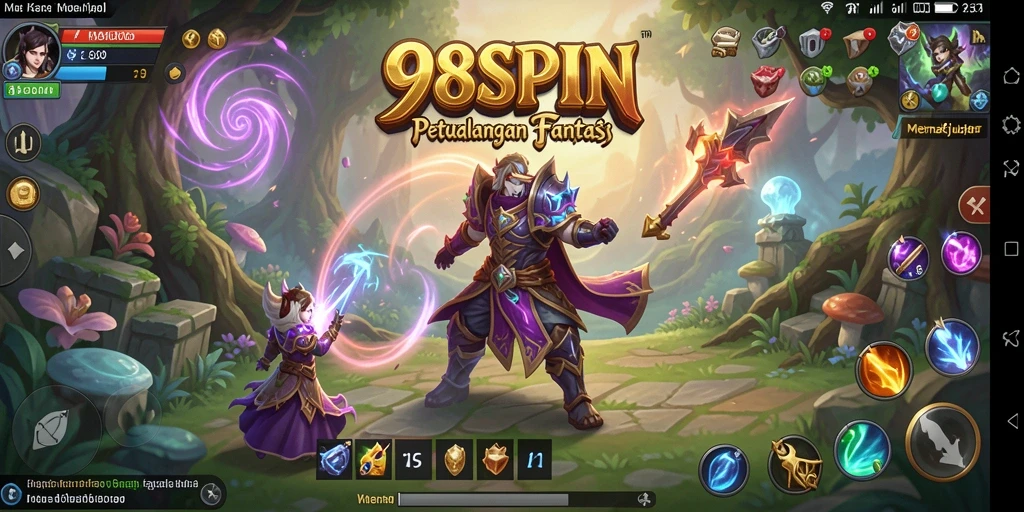 Gambar menampilkan momen epic dalam gameplay RPG.