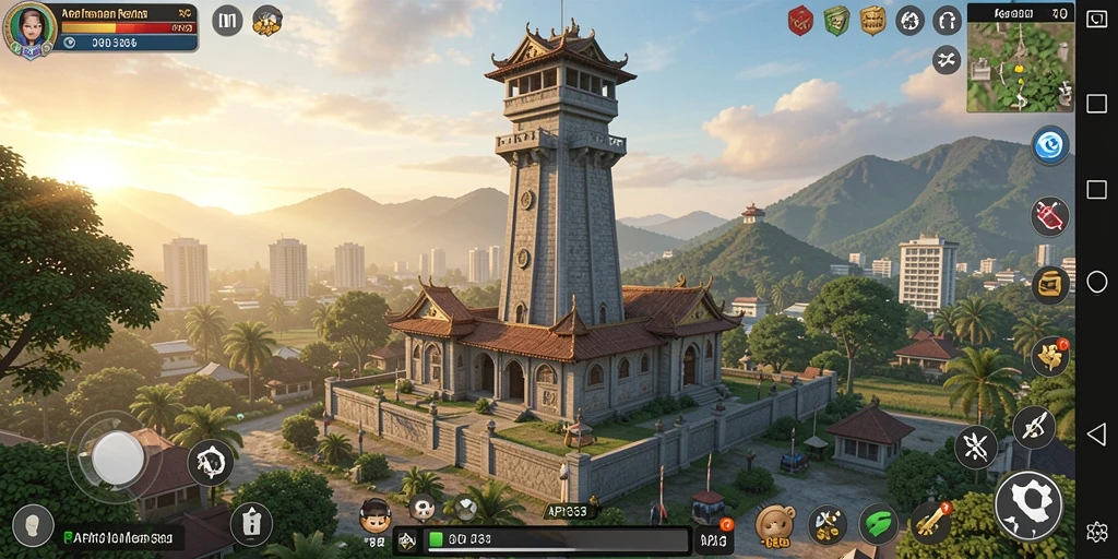 Gameplay seru dari API33 dengan menara beragam dan musuh menantang.