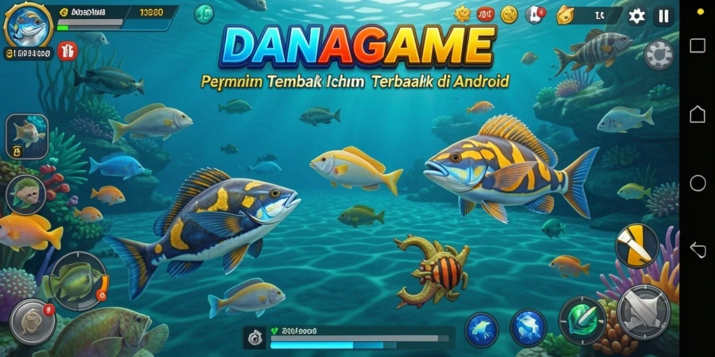 Gameplay seru menembak ikan di DANAGAME.