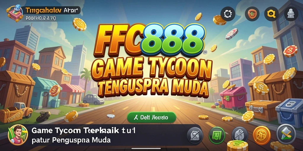 Screenshot gameplay FC888 yang menampilkan elemen manajemen bisnis.