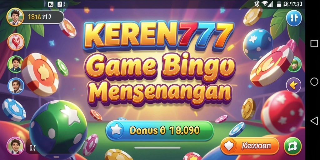 Tampilan gameplay seru dalam aplikasi Bingo KEREN777.