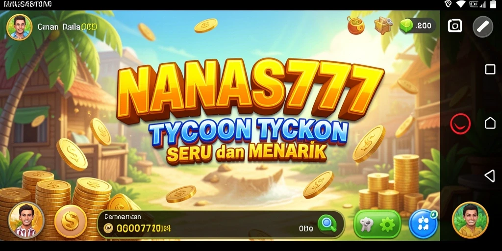 Screenshot NANAS777 menunjukkan gameplay seru dalam membangun bisnis.