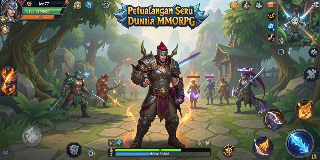 Gameplay NV77 yang memukau dengan berbagai karakter dan pertarungan seru.