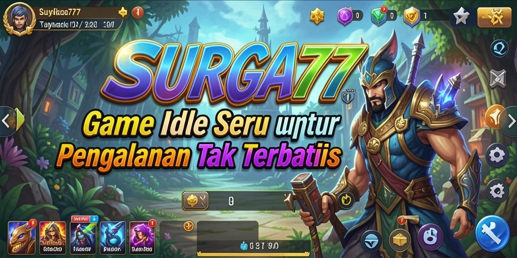Tampilan gameplay menarik dari SURGA77 yang menggambarkan mekanisme Idle.