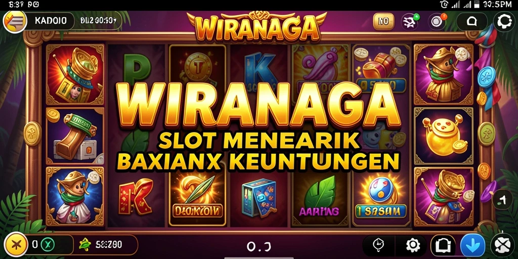 Tampilan menawan gameplay WIRANAGA dengan efek visual yang memukau.