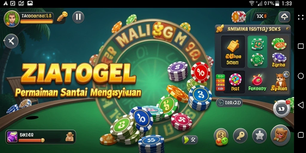 Gameplay ZIATOGEL yang menyenangkan dan menghibur.