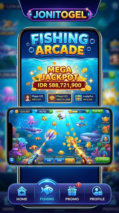 Tampilan antarmuka aplikasi jonitogel yang user-friendly.